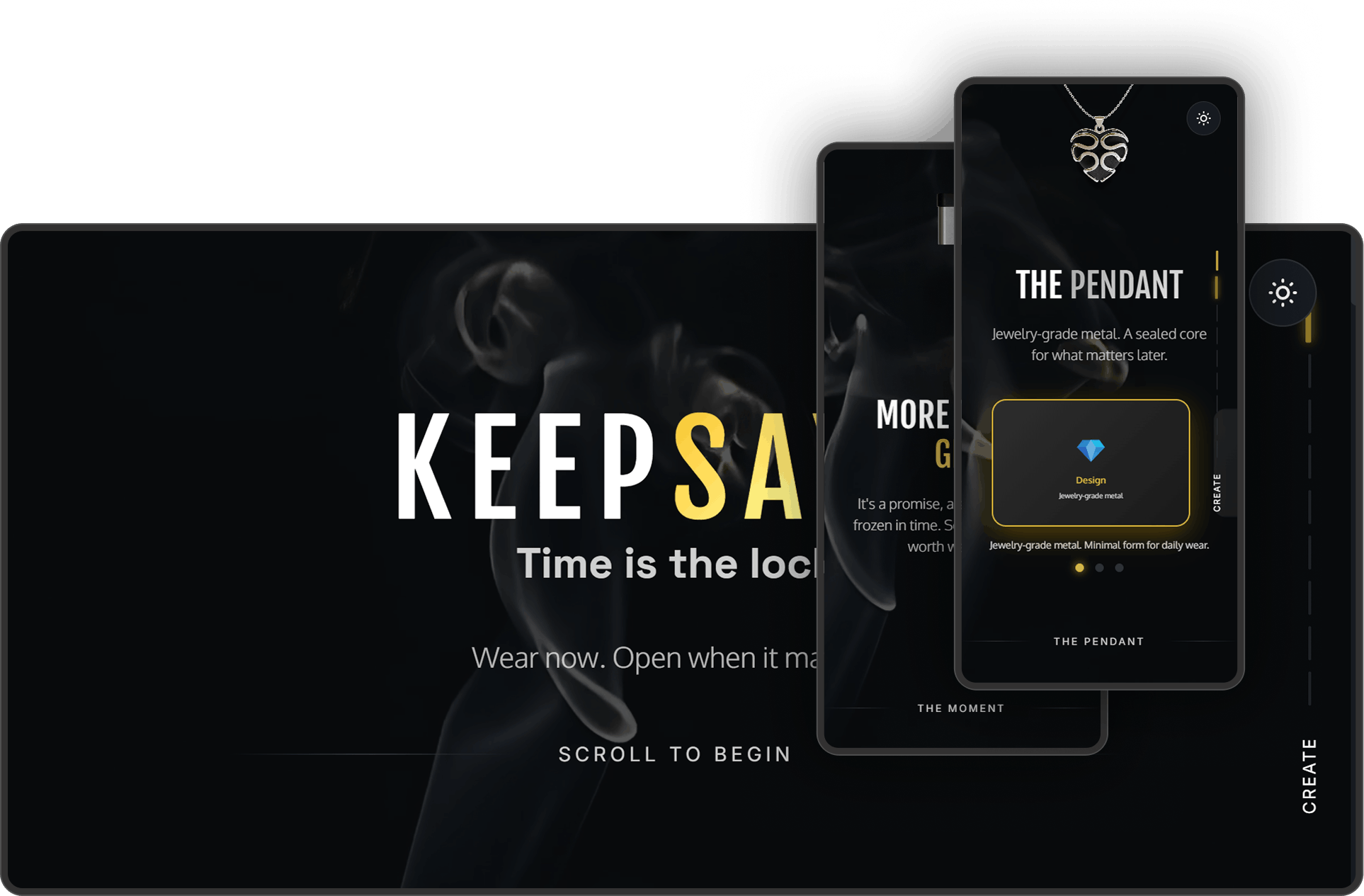 Keepsayk product design and web development portfolio screenshot by Sam Zamor
