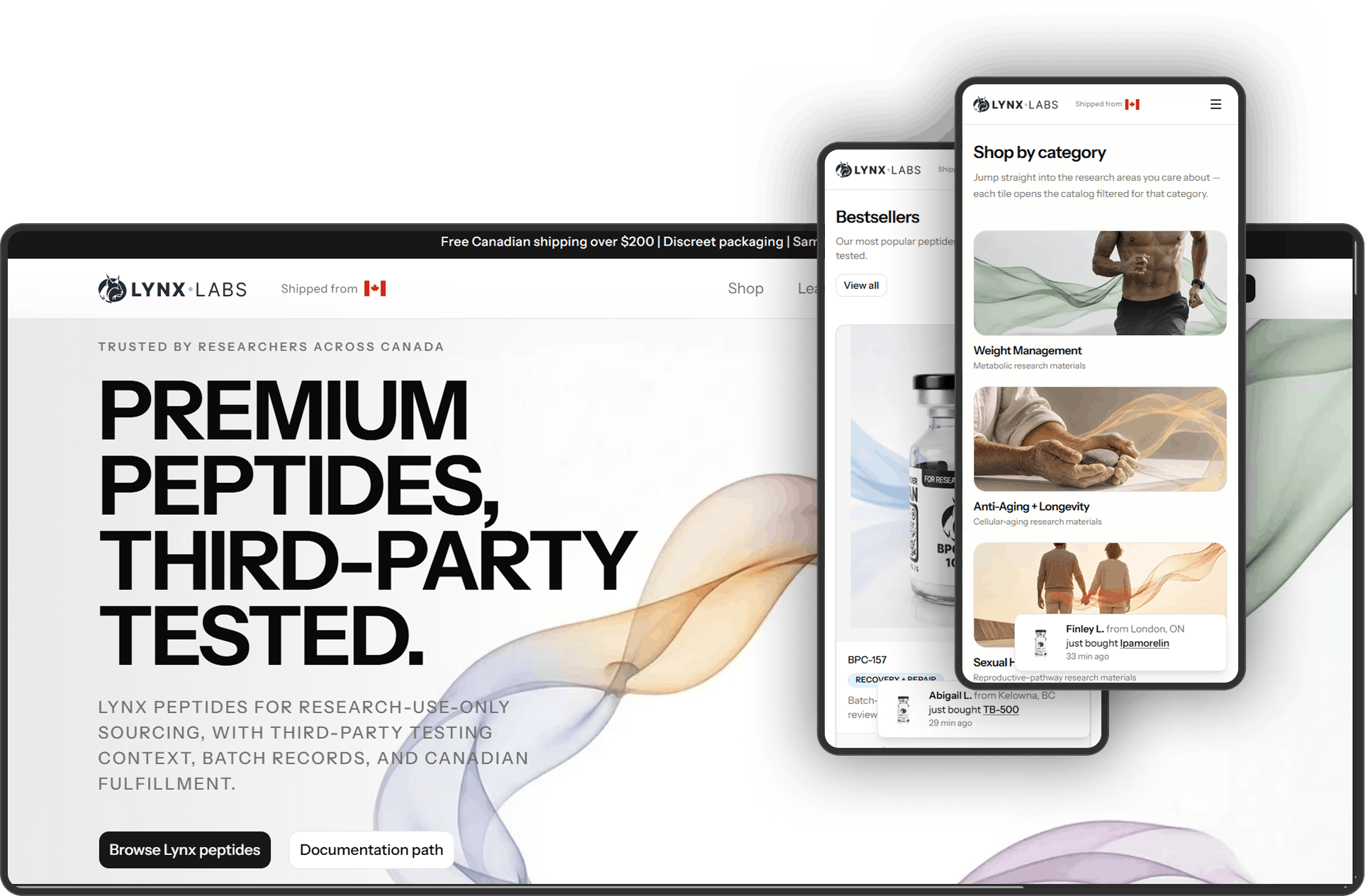 Lynxlabs product design and web development portfolio screenshot by Sam Zamor